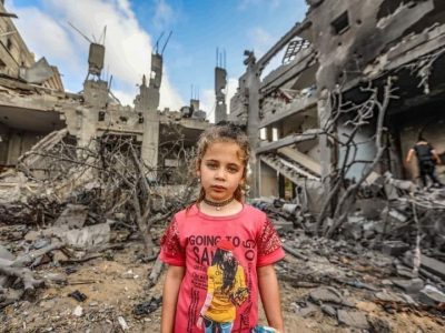 A child in Gaza.
