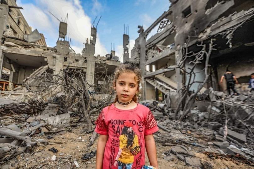 A child in Gaza.